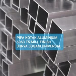 holo hollow pipa kotak aluminium