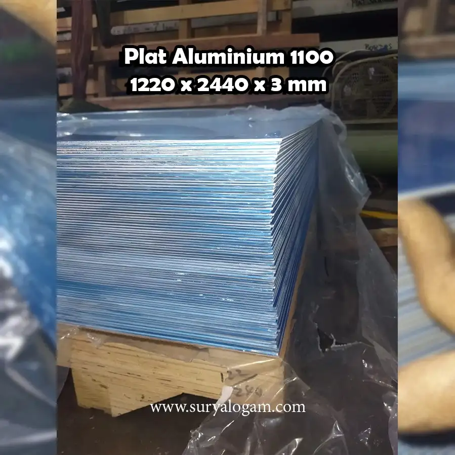 tabel berat plat aluminium 1100